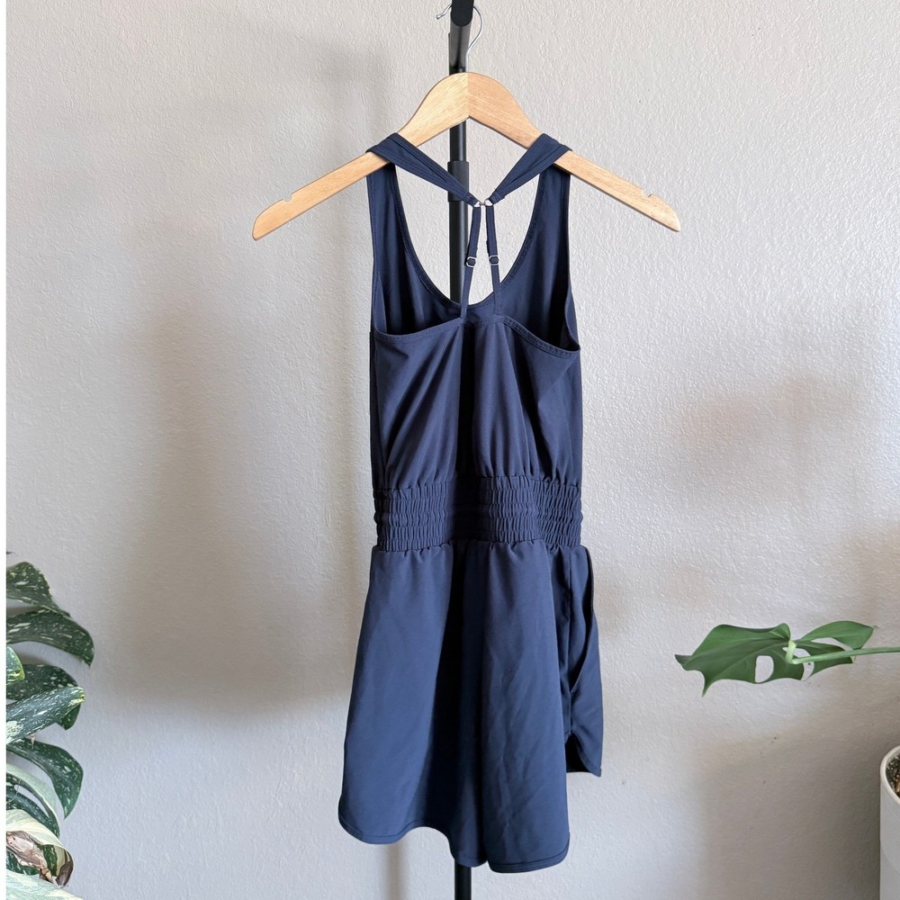 Abercrombie & Fitch Traveler Romper Navy Blue XS Activewear Sporty Skort - Picture 2 of 5